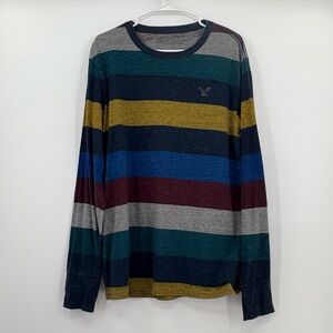 American eagle‎ striped shirt large